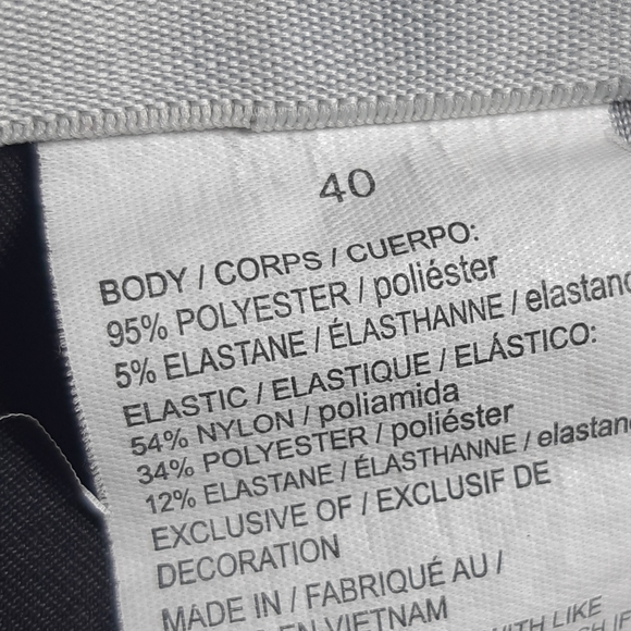 Callaway black zip and button fly seven pocket design silky golf shorts Size 40 - Picture 8 of 9